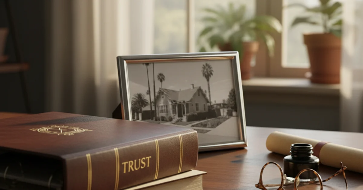 Successor trustee reviewing trust documents for California real estate sale